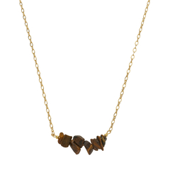CHOKER CASCALHO OLHO DE TIGRE NATURAL