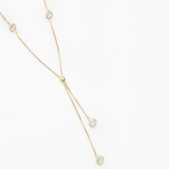 Colar Ajustável Elegance com Zircônias