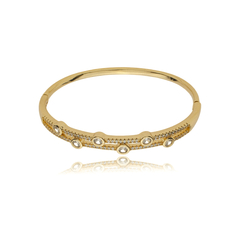 BRACELETE CRAVEJADO COM ZIRCÔNIAS