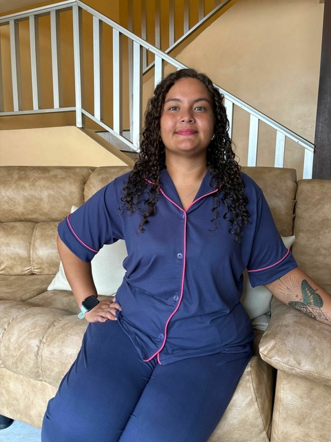 Pijama camisa manga corta y pantalón