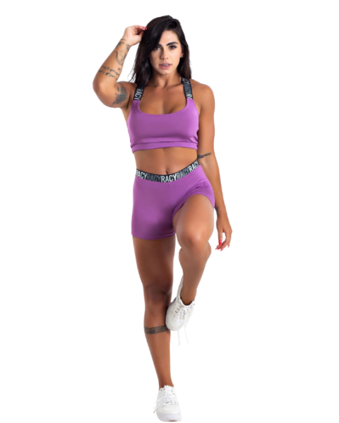 Conjunto Cross Back Roxo