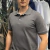 Polo Básica Enzo Milano Masculina Cinza Claro na internet