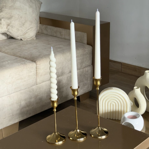 SET DE CANDELABRO ACERO