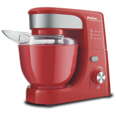 Batedeira Planetária Philco PHP500 Turbo 700W Vermelha - 4 Litros
