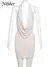 Vestido Monocromático, Decote em V Profundo - comprar online