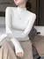Pulôver de malha meia gola alta feminino elegante moda coreana manga longa topo - Blevin