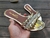 Rasteira Tiras trançadas e Strass Cristal - 2505 Ouro (2505-Ouro)
