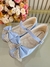 Sapatinho Infantil Azul Verniz Aplique de Lacinho Com Strass (0750AB) - comprar online