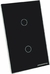 Interruptor 2 Botões Zigbee smart Touch Inteligente Preto