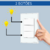 Interruptor Intelig Zigbee Tecla Física 4x2 2botões - Preto - loja online