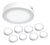 Lampara Panel Led Plafon Sobreponer 30 Cm Luminaria 24w 10pz