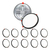 Lampara Luminaria Luz 18w Ajustable 175mm Base Negra 10 Pz