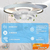 Lampara Ventilador De Techo Inteligente Con Luz Led 3 tonos - comprar en línea