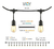 Set De Extensión Luces Led Focos Vintage 12 Enchufes Serie Luz Blanco Cálido en internet