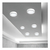 Lampara de Sobreponer 12w Pack 10 127v Blanco 6500 K - Viny Electric