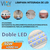 Regleta Tubo Led 50w Doble Led 1.20m Gabinete Aluminio Slim Estructura Blanco - Viny Electric