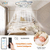 Lampara Ventilador De Techo Inteligente Con Luz Led 3 tonos - tienda en línea