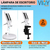 Lámpara De Escritorio Giratoria 360° Con Clip, Base Y Foco