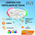 Lampara Ventilador Inteligente Luz Rgb Con Bocina Bluetooth - Viny Electric