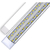 Regleta Tubo Led 50w Doble Led 1.20m Gabinete Aluminio Slim