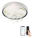 Ventilador Inteligente: Lámpara Silenciosa Con 3 Tonos Led