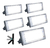 Reflector Led 50w Luminario Exterior Luz Fría 5 Pzs 500w Carcasa Negro Luz Blanco Frío