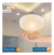 Lámpara Panel Led Plafón Sobreponer 24w Luz Cálida Redondo - tienda en línea