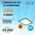 5 Pz Panel Led Para Empotrar 60x60 48w Luz Blanca Fría Industrial - Viny Electric