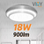 Plafón Decorativo Led Lampara Techo 18w Sobreponer Aluminio Estructura Blanco Frio - comprar en línea
