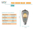 Foco Vintage Led Edison Smoke Bulbo 4w Luz Cálida E26 Luz Blanco Cálido - Viny Electric