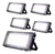 5pz Reflector Led 20w Luminario Exterior R18w30mm20 Tlrl04 Carcasa Negro Luz Blanco Frío