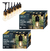 2pzs Set De Extensión Luces Led Focos Vintage 24 Enchufes