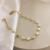 Pulseira trevo de pérolas folheada a ouro 18k - comprar online