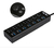 Hub 7 Puertos Usb 3.0 Con Teclas Super Speed 5gbps Led