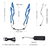 Luz Tira Led Para Casco Moto Bicicleta Nieve Pilas Doble - Pandashop