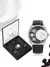 Relógio de quartzo de pulseira destacável TOMI masculino, conjunto combinado c - comprar online