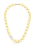 Colar Choker Elos com Charm de Zircônias com Banho de Ouro 18K - comprar online