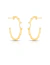 Argola Pavê de Zircônias com Banho de Ouro 18K - comprar online