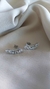 Brinco Gaia ear cuff em zircônia no ródio branco