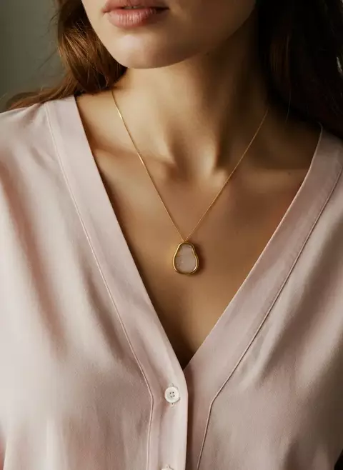 Colar Inessa com banho de ouro 18K - comprar online