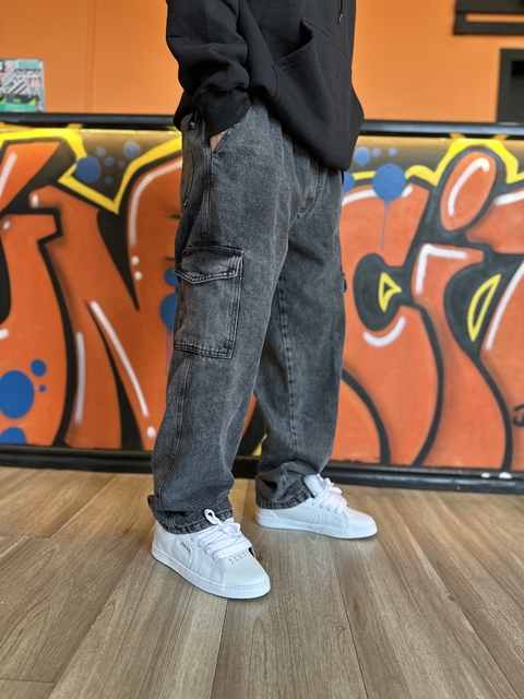 Calça Jeans Cargo Marmorizado - comprar online