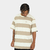Camiseta Wats Listrada Caqui/OffWhite - loja online