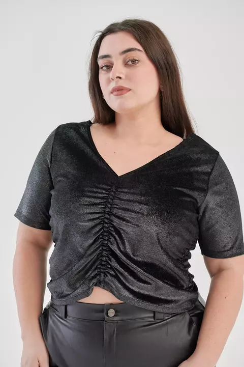 Remera Velvet Cuello V - comprar online