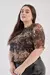 Remera de tull estampado [AN338] - tienda online