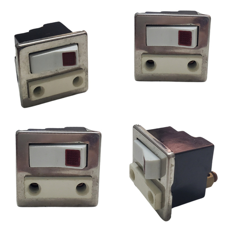 Modulo Punto Interruptor Neon Y Toma Marca Covre Acero Inox.