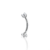 Piercing Labret Curvo Banana com Zircônias - comprar online