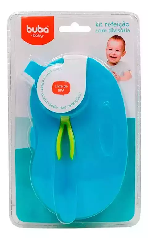 KIT REFEICAO COM DIVISORIA AZUL