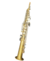 Saxofone Soprano Eagle corpo envelhecido, chaves niqueladas