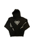 BUZO TRIBAL CORAZON - BOXY NEGRO - comprar online