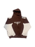BUZO INTREPID - BOXY CHOCOLATE/BLANCO - comprar online